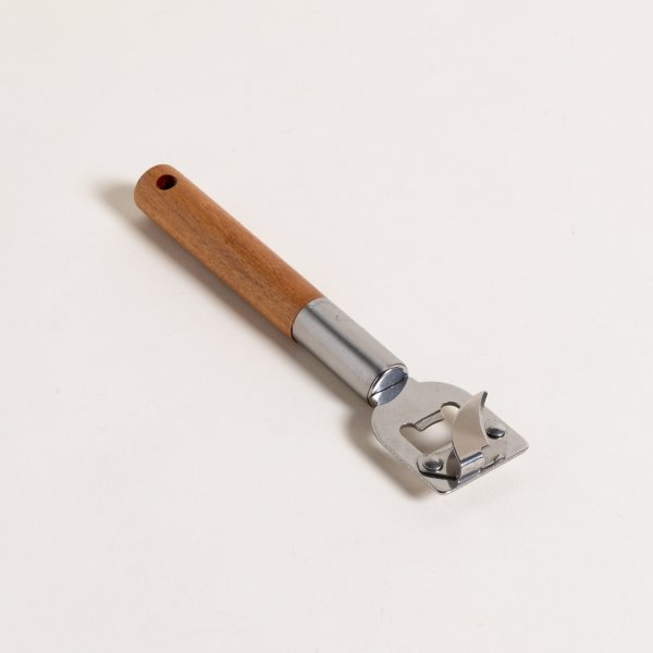 DESTAPADOR Y ABRELATAS ACERO INOXIDABLE Y ACACIA 19 CM — imagen 1