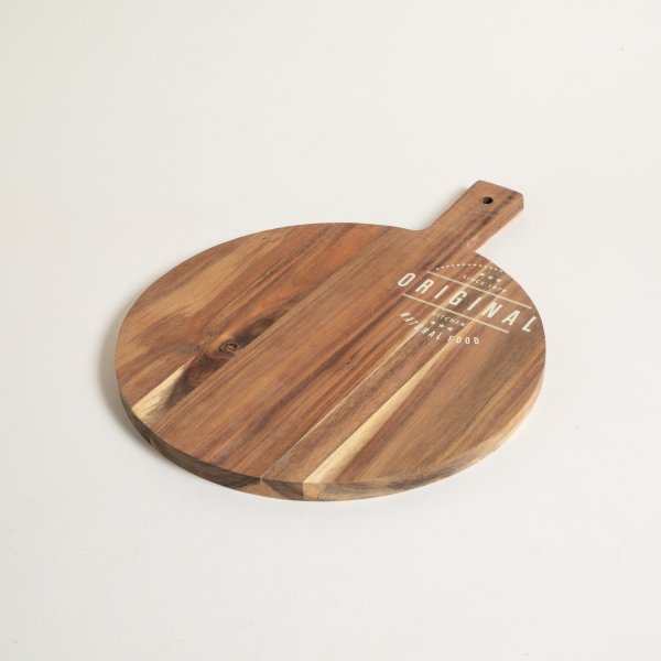 TABLA REDONDA CON MANGO DE ACACIA ORIGINAL 39X30X1,5 CM