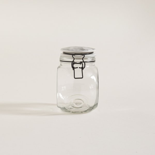 FRASCO DE VIDRIO HERMETICO CARRARA 1330 ML — imagen 1