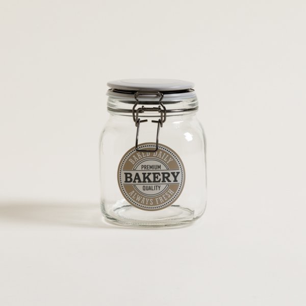 FRASCO HERMETICO DE VIDRIO CUADRADO BAKERY 950 ML