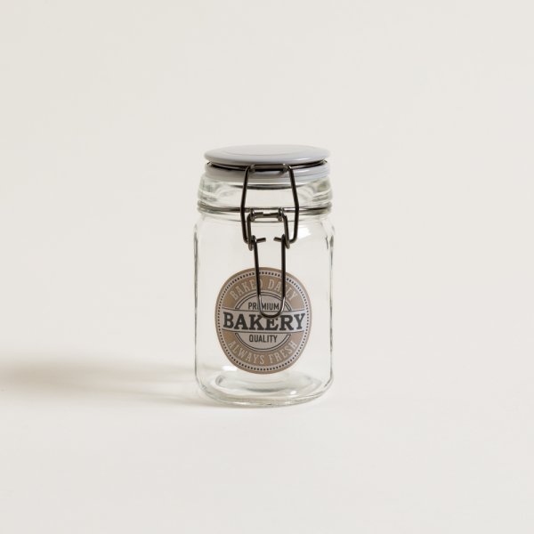 FRASCO ESPECIERO HERMETICO REDONDO DE VIDRIO BAKERY 250 ML