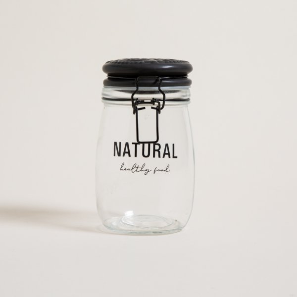 FRASCO REDONDO HERMETICO NATURAL 1000 ML — imagen 1
