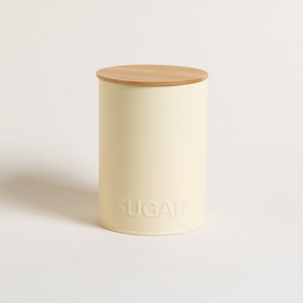 LATA REDONDA TAPA BAMBOO SUGAR 11X15 CM — imagen 1