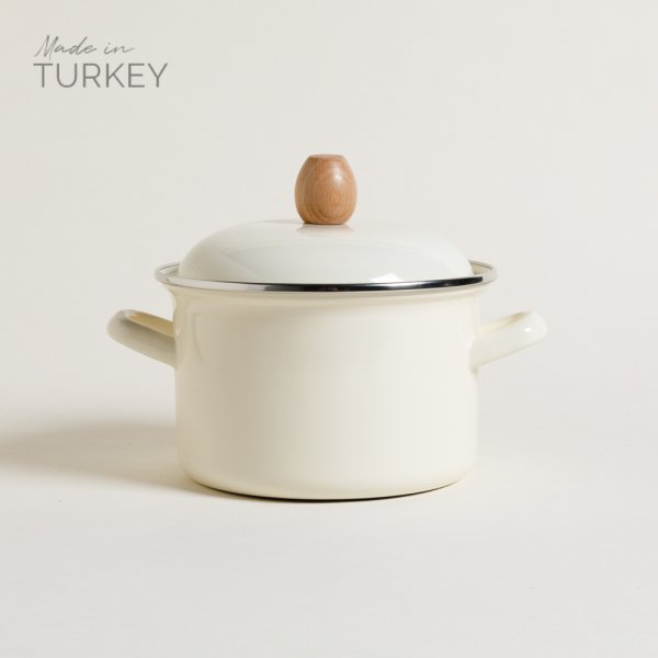 CACEROLA KONYA ENLOZADA CREMA 16 CM - 2000 ML