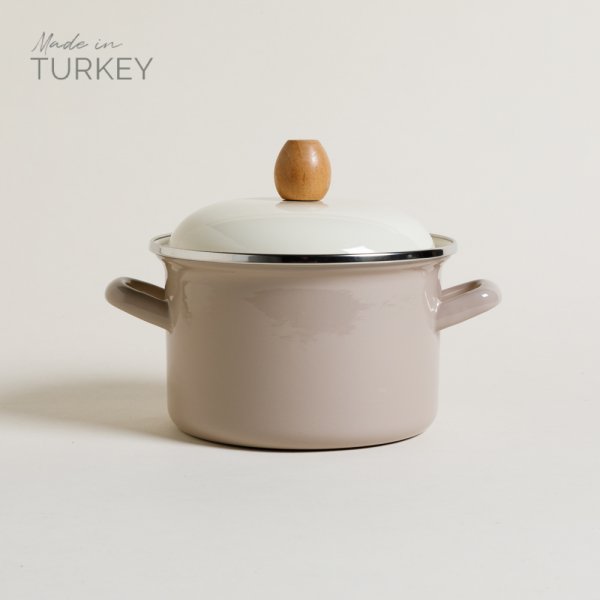 CACEROLA KONYA ENLOZADA VISON & CREMA 16 CM - 2000 ML