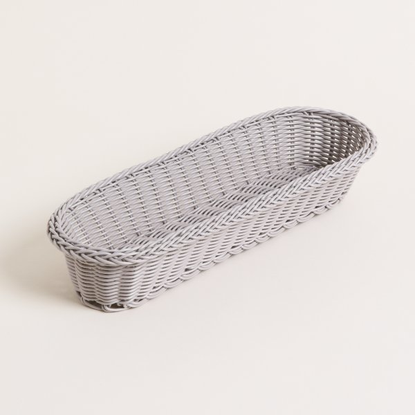 CANASTA ALARGADA DE PP VISON CLARO 38 X 12 X 7,5 CM — imagen 1