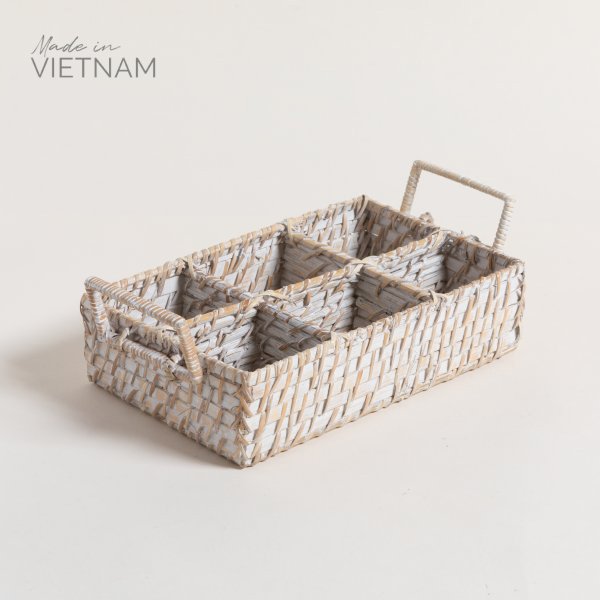PORTA UTENSILIOS RECTANGULAR DE 6 CAVIDADES VINH 27X17X7 CM — imagen 1