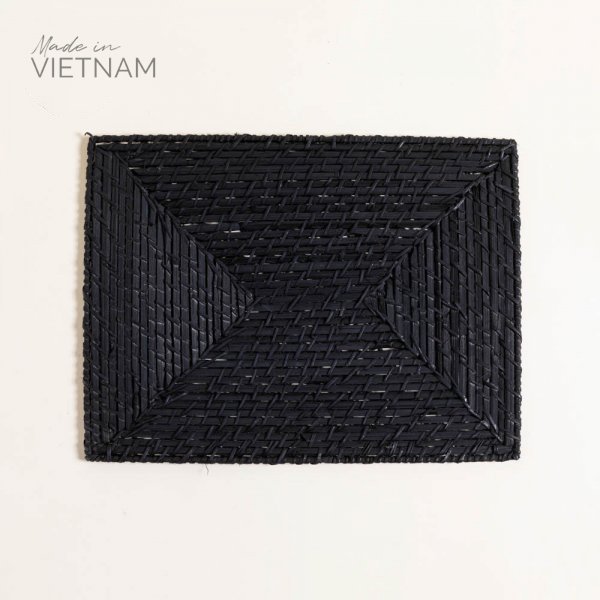 CENTRO DE MESA RECTANGULAR VINH NEGRO 40X30 CM
