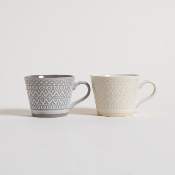 MUG NEPAL CONICO CREMA & VISON 384 ML