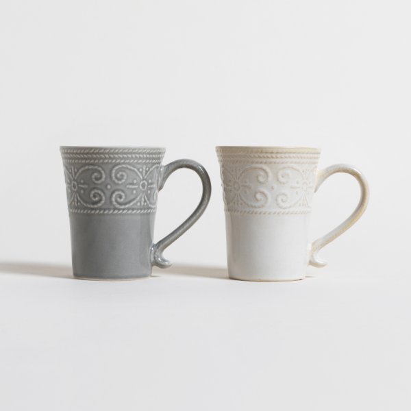 MUG CACHEMIRA SURTIDO CREMA/GRIS 354 ML