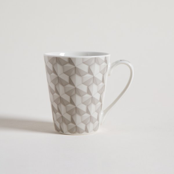 MUG DE PORCELANA 3D GREY 310 ML — imagen 1