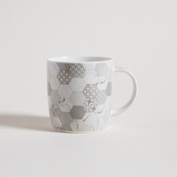 MUG DE PORCELANA CALCAREO GREY 350 ML — imagen 1