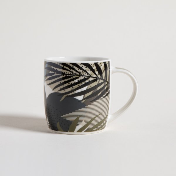MUG DE PORCELANA NATURE DARK 350 ML