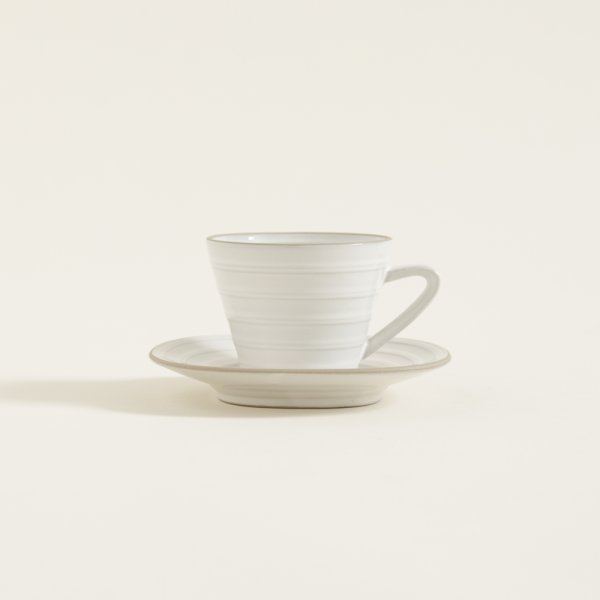TAZA Y PLATO JINAN 120 ML 12 CM
