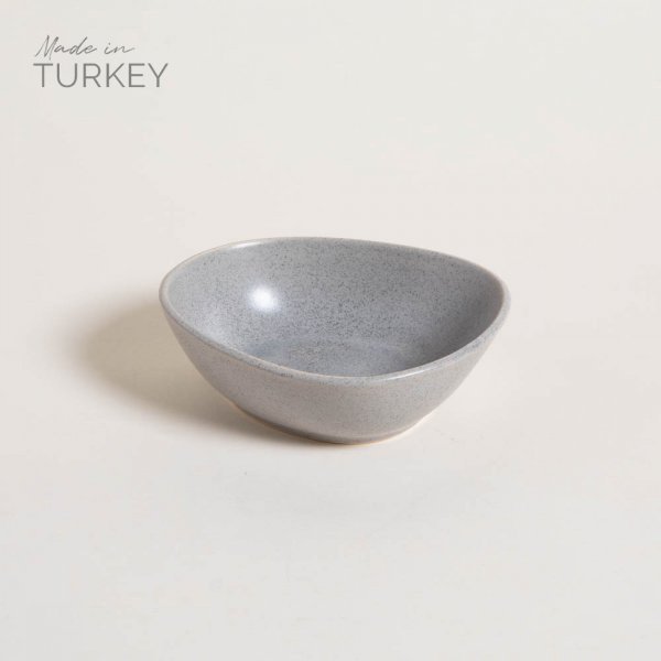 BOWL IRREGULAR ISPARTA GRANITE16X13X5 CM