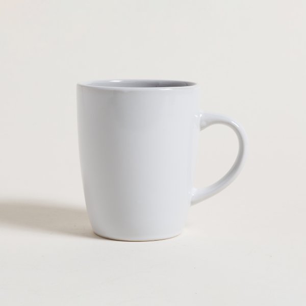 MUG CHARLES GRIS CON BORDE BLANCO 390 ML