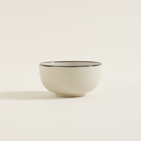 BOWL SINGAPUR BORDE NEGRO BRILLANTE 11,5X6 CM