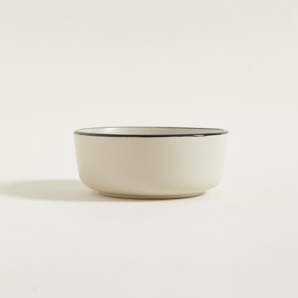 BOWL SINGAPUR BORDE NEGRO BRILLANTE 16 CM