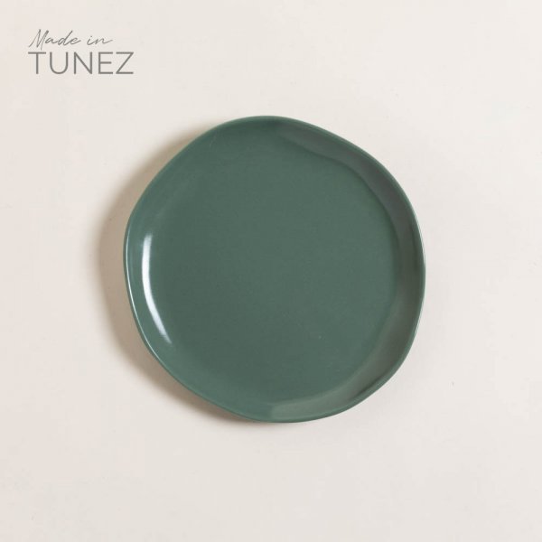 PLATO DE POSTRE GABES GREEN 21 CM