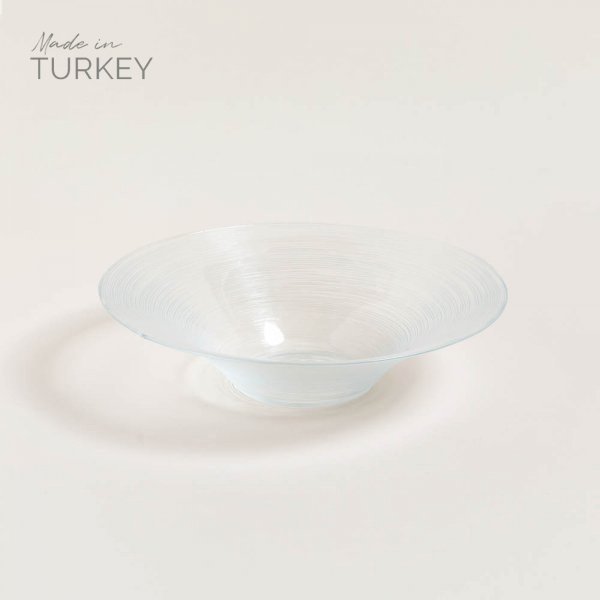 BOWL VIDRIO PONTO RAYAS 27 CM