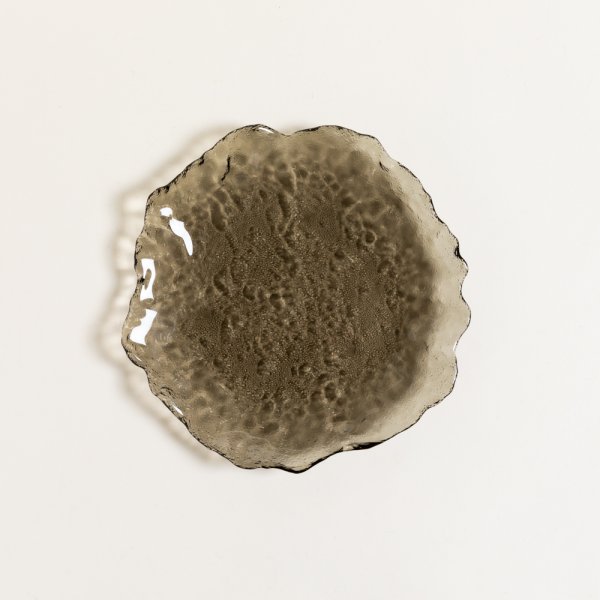 BANDEJA DE VIDRIO FUME ROSES 23 CM