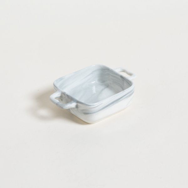 MINI FUENTE RECTANGULAR CON ASAS CARRARA 15X11 CM