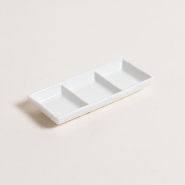 COPETINERO DE PORCELANA TRIPLE 15X6X2 CM