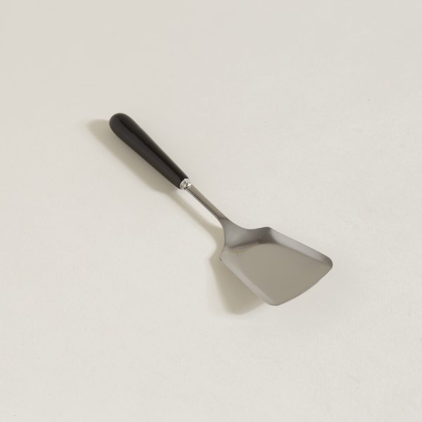 ESPATULA DE ACERO MANGO DE CERAMICA NEGRO 25 CM