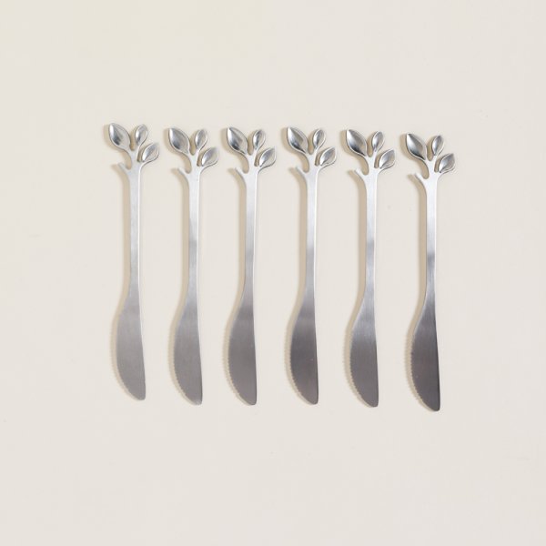 SET X 6 UNTADORES DE ACERO STEM 15 CM