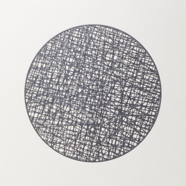 INDIVIDUAL PVC TEJIDO GRAFITO 38 CM