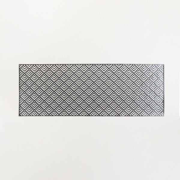 CAMINO PVC GEOMETRIC NEGRO 90X33 CM