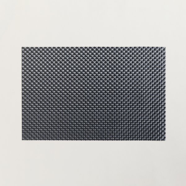 INDIVIDUAL PVC TEJIDO PLATA 45X30 CM
