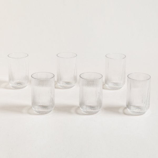SET X 6 VASOS ALTOS DE VIDRIO KINGDOM TRANSPARENTE 420 ML — imagen 1