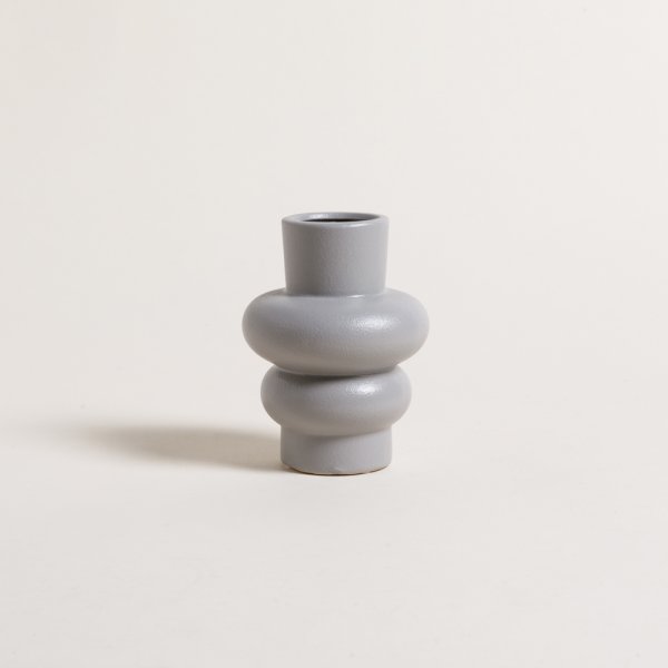 FLORERO MOMA GREY 15X10 CM — imagen 1