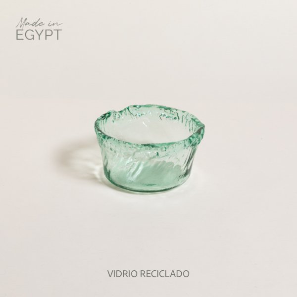BOWL DE VIDRIO RECICLADO RECTO MENFIS 15 CM