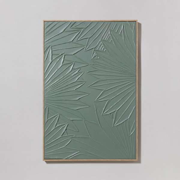 CUADRO PALM GREEN 62X92 CM