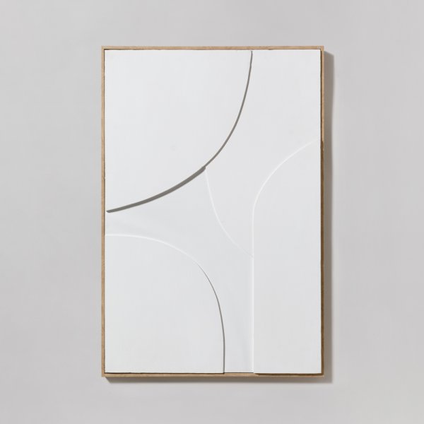 CUADRO SHAPES WHITE 62X92 CM