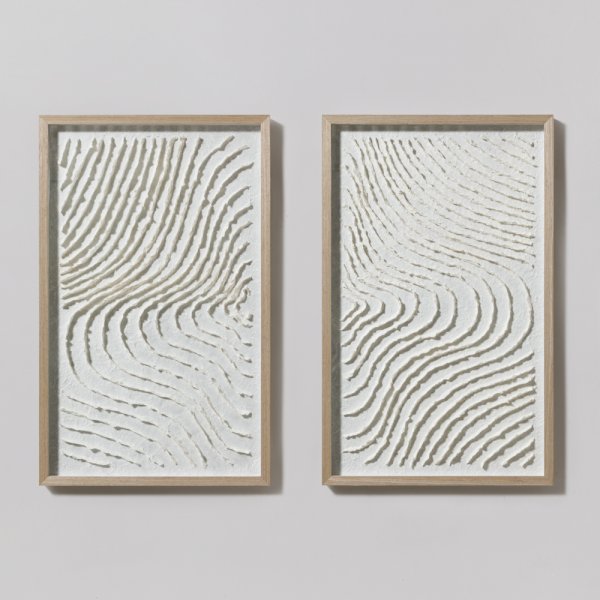 SET DE 2 CUADROS WAVES 50X80 CM