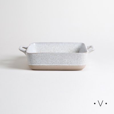 FUENTE CUADRADA PARA HORNO CREAM 23 CM *VASSA