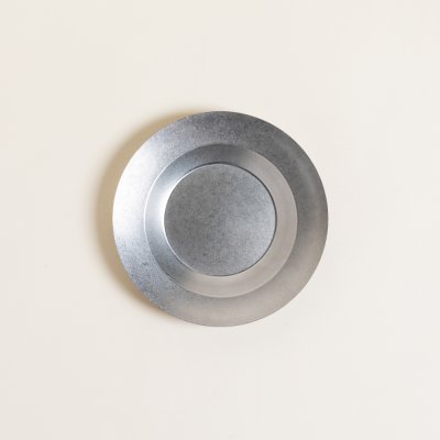 PLATO REDONDO RETRO STEEL 16,5 CM