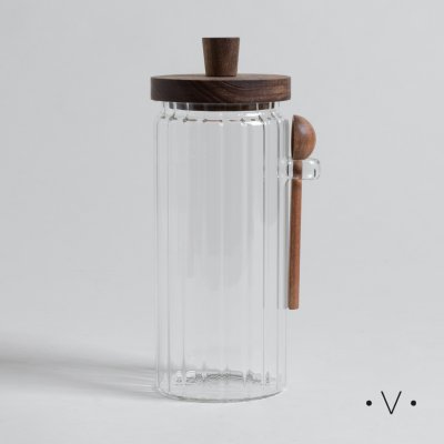 FRASCO DE BOROSILICATO MÁLAGA RAYAS 1100 ML *VASSA