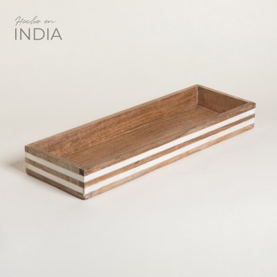 BANDEJA RECTANGULAR ANOKHA 55X18 CM