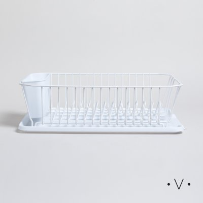 ESCURRIDOR DE PLATOS CON PORTA UTENSILIOS 14X44X32,5 CM *VASSA