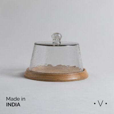 CAMPANA RECTA CON BASE ROURKELA 20X20 CM *VASSA