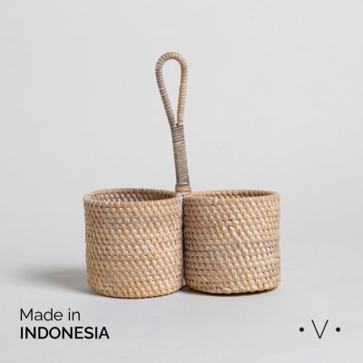 PORTA UTENSILIOS KENDARI 20X10 CM *VASSA