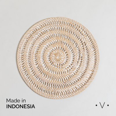 CENTRO DE MESA REDONDO KENDARI 34 CM *VASSA