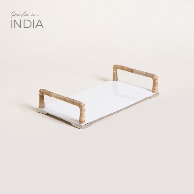 BANDEJA RECTANGULAR LATUR WHITE 33X18 CM