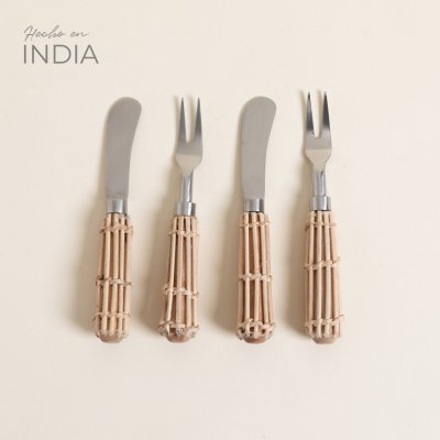 SET X 4 TENEDORES Y UNTADORES MAIHAR SATINADO 15 CM