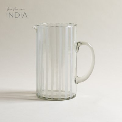 JARRA CON ASA BIHAR WHITE 1200 ML