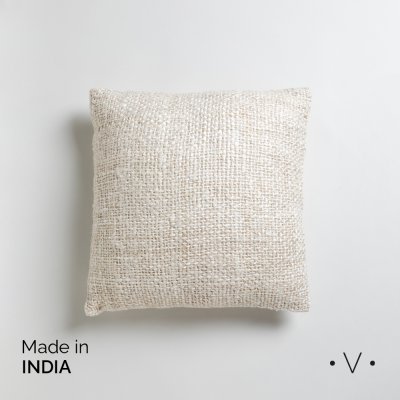 ALMOHADÓN CUADRADO KODRA BEIGE 40X40 CM *VASSA